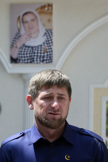 Ramzan Kadyrov attends Dmitry Medvedev's video conference