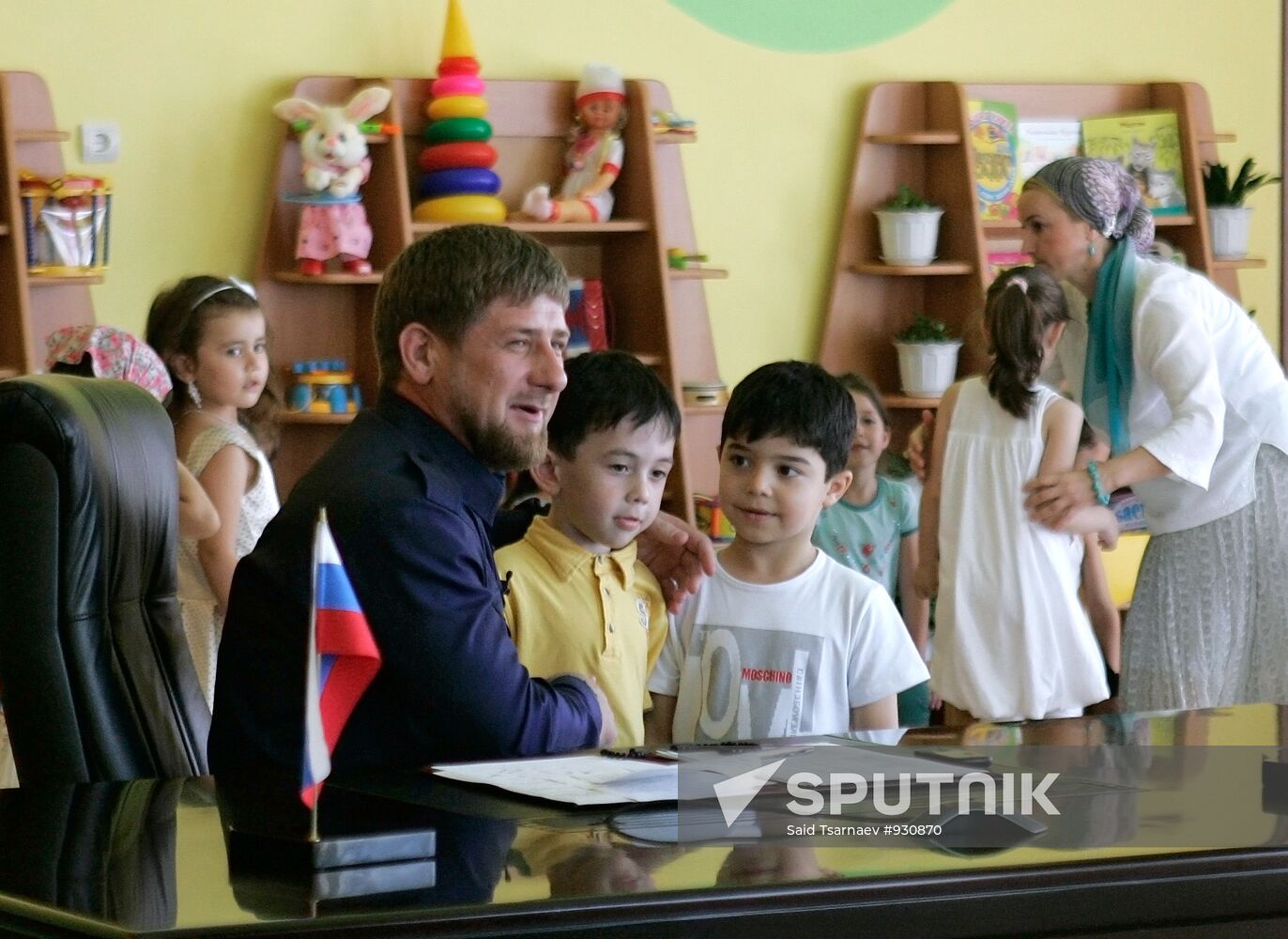 Ramzan Kadyrov attends Dmitry Medvedev's video conference