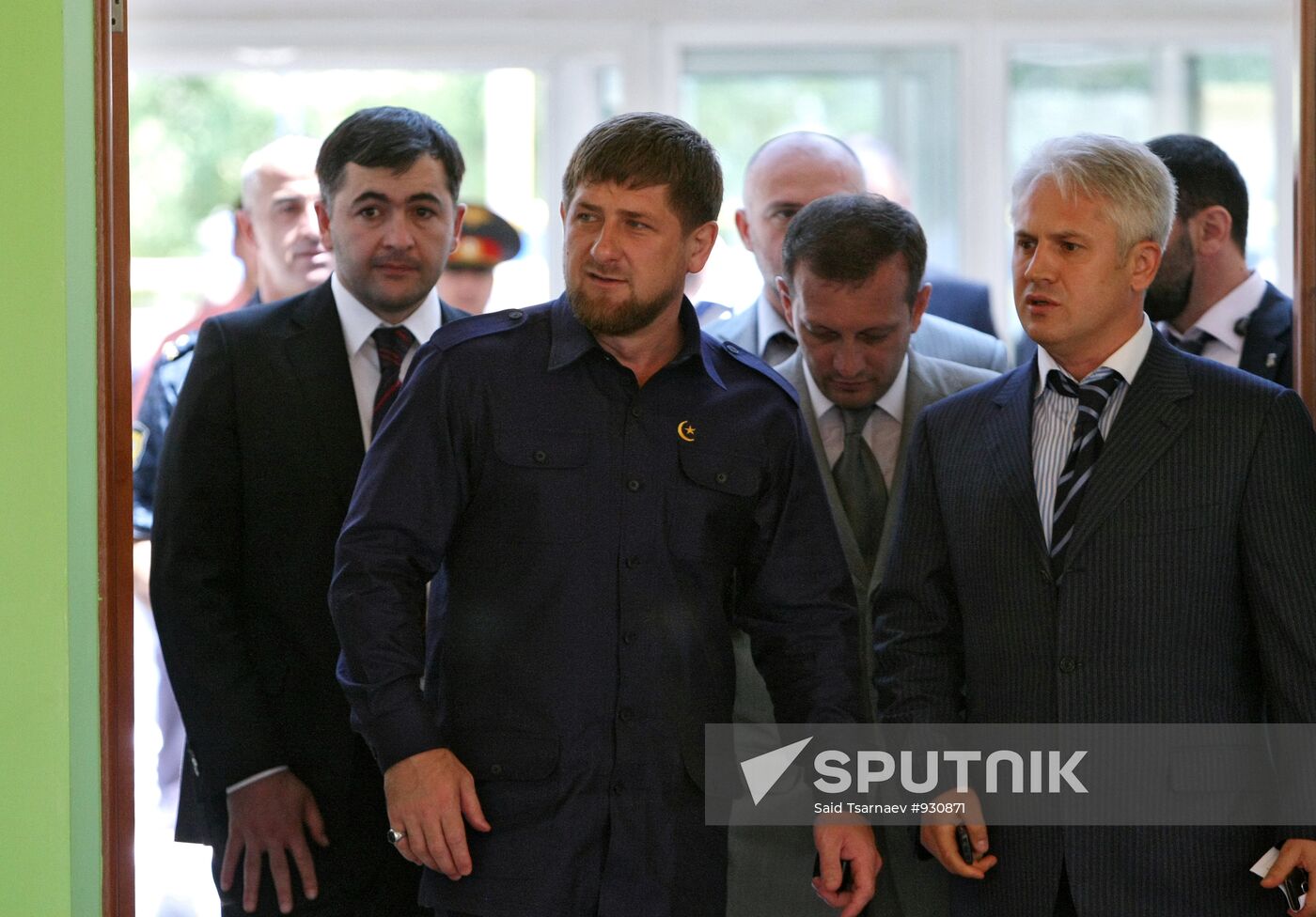 Ramzan Kadyrov attends Dmitry Medvedev's video conference