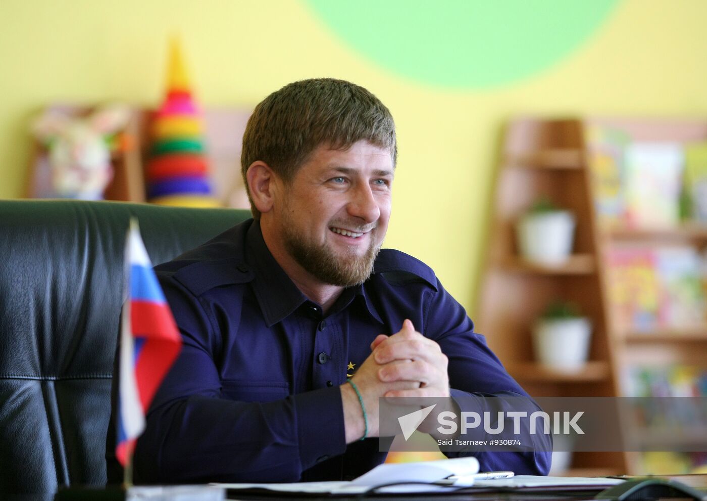 Ramzan Kadyrov attends Dmitry Medvedev's video conference