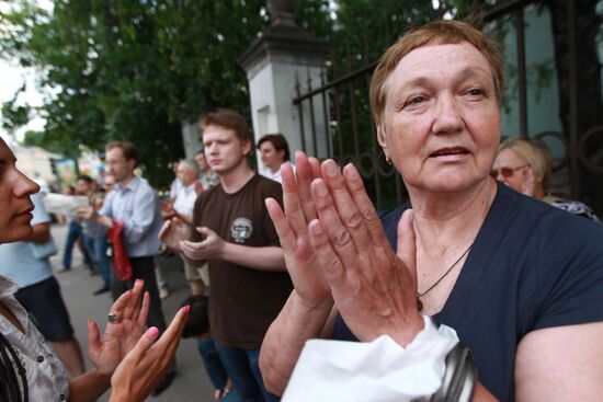 Solidarity movement holds silent rally in support of Belarusian people