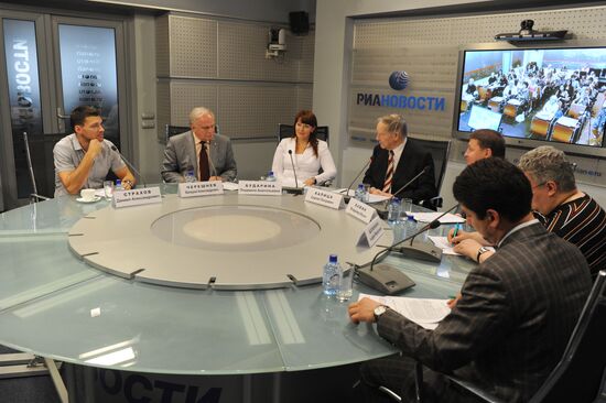 Moscow-St. Petersburg video conference