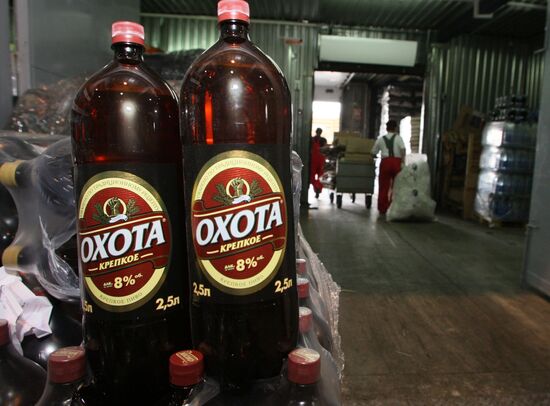 Sale of beer and kvass in Kaliningrad