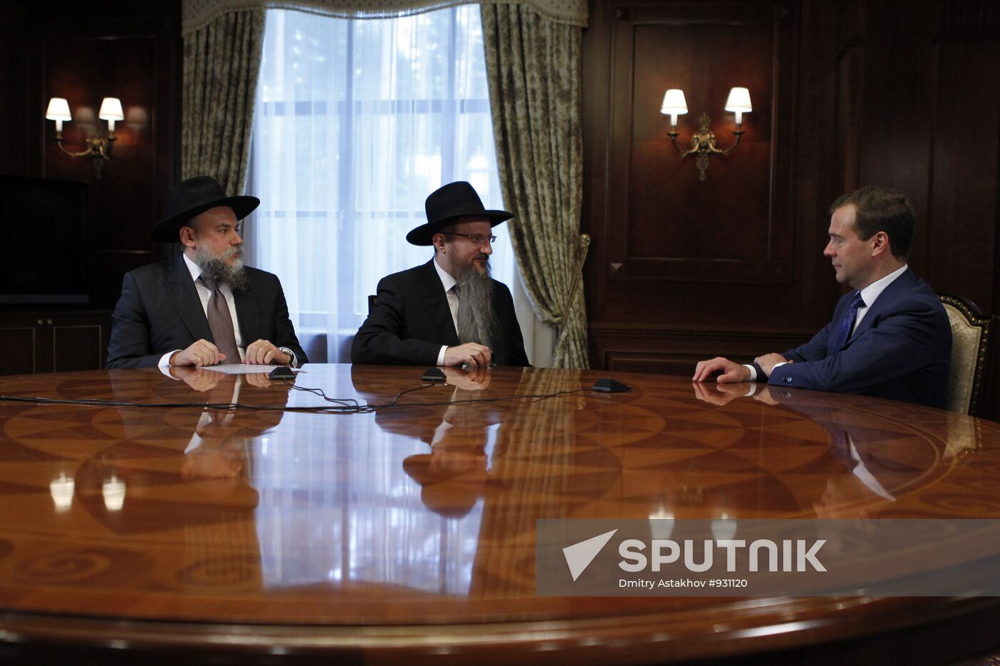 Dmitry Medvedev meets with Berl Lazar and Alexander Boroda