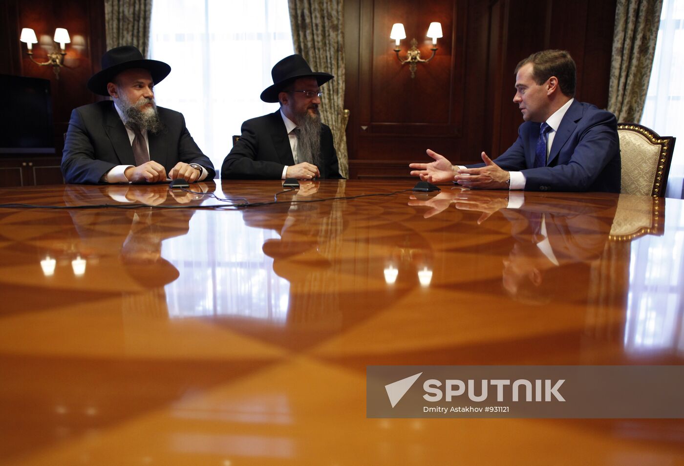 Dmitry Medvedev meets with Berl Lazar and Alexander Boroda