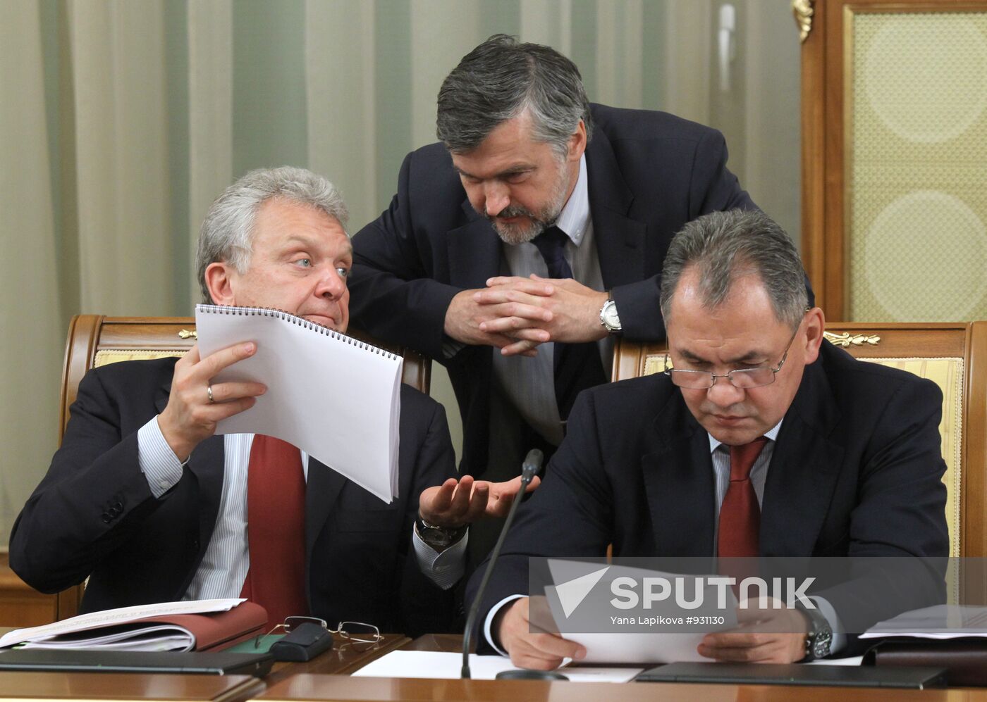 Viktor Khristenko, Andrei Klepach and Sergei Shoigu