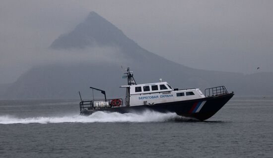 Primorye coast guard motorboat