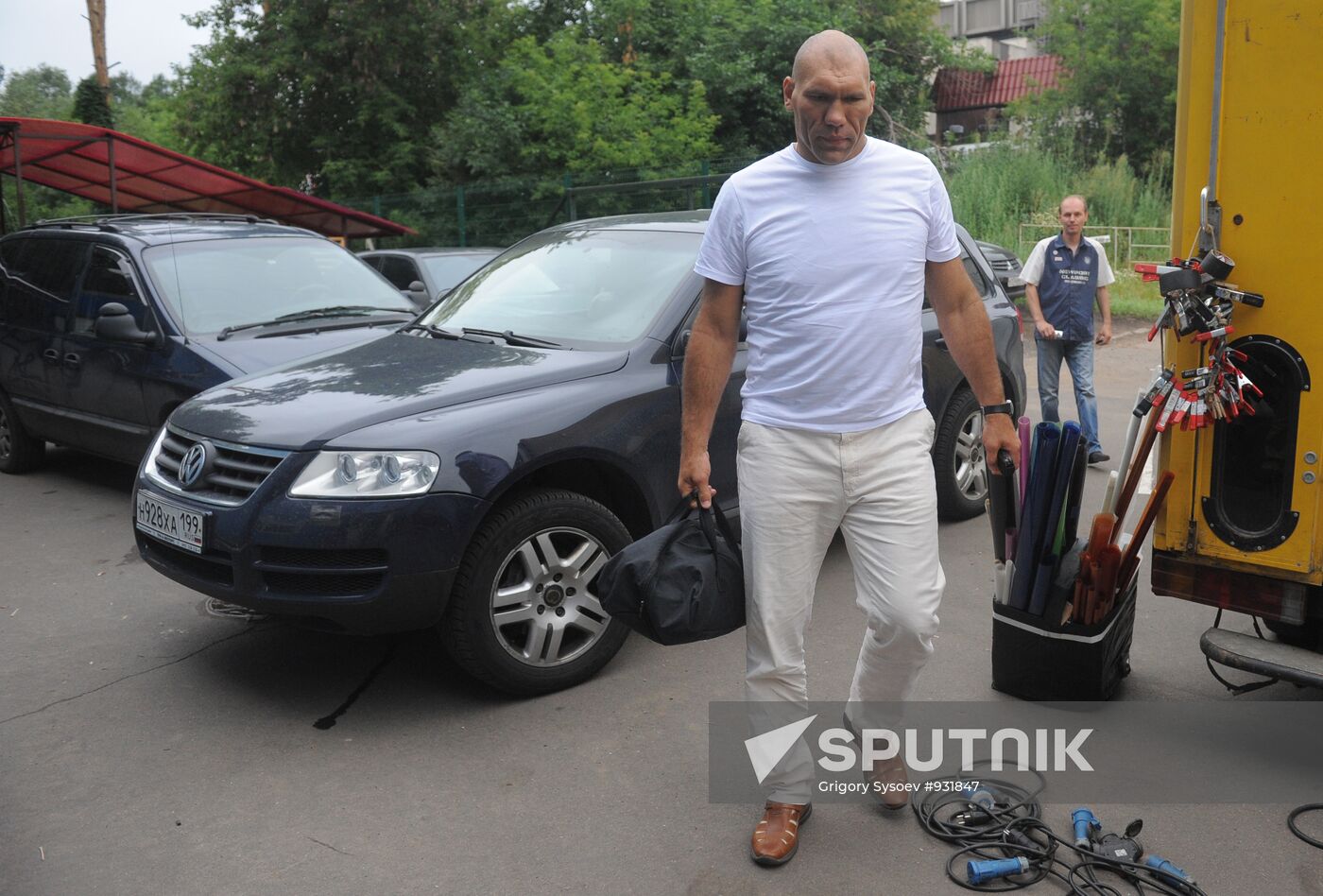 Nikolai Valuyev in a film "The Old Clock"