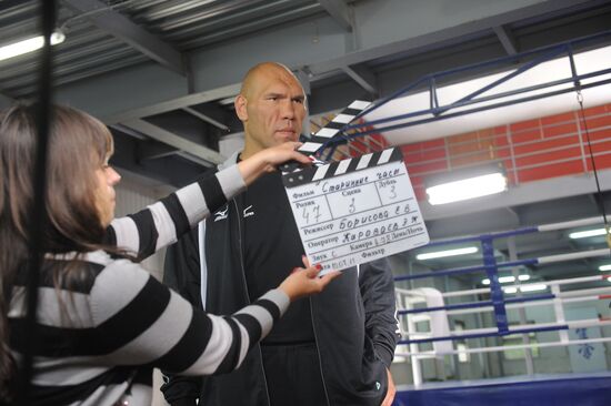 Nikolai Valuyev in a film "The Old Clock"