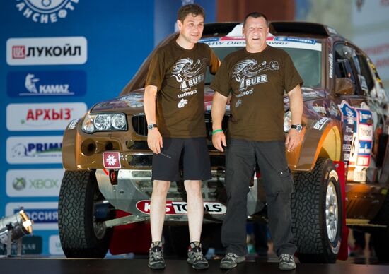 Motorsport. Start of rally-ride "Silk Way"