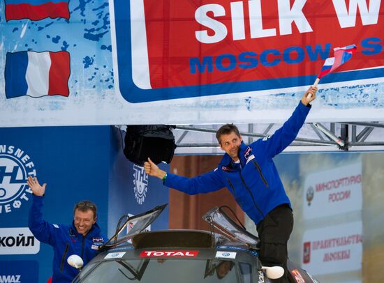 Motorsport. Start of rally-ride "Silk Way"