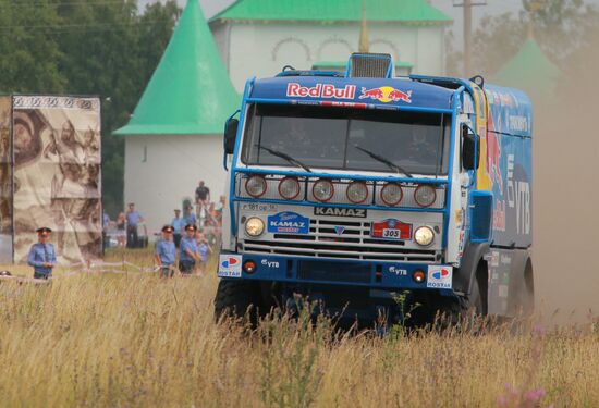 Motorsport. Start of rally-ride "Silk Way" in Tula region