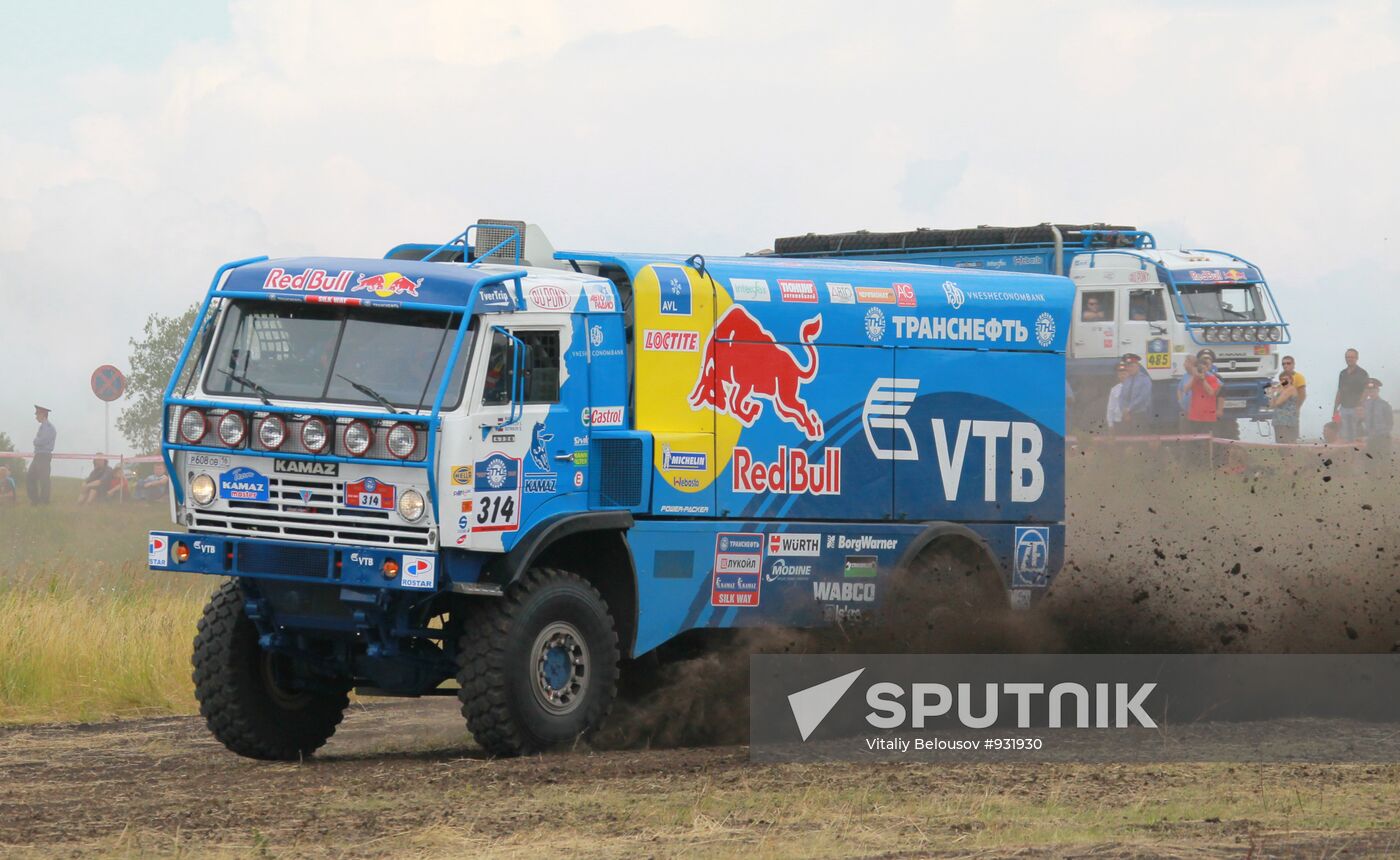 Motorsport. Start of rally-ride "Silk Way" in Tula region