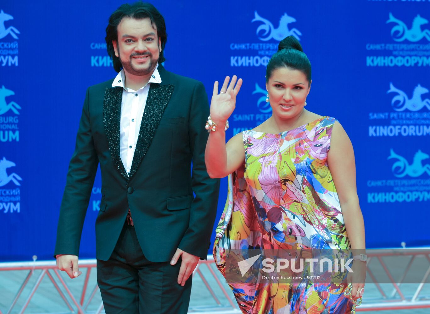 Filipp Kirkorov and Anna Netrebko