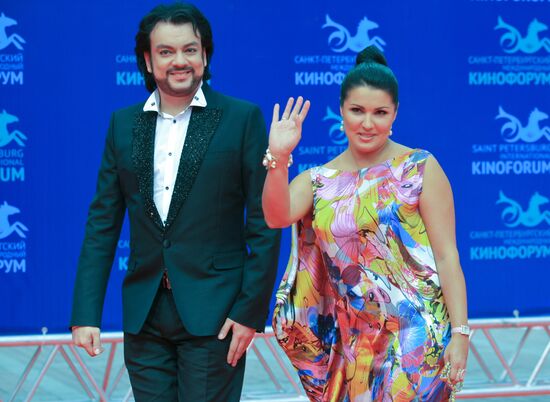 Filipp Kirkorov and Anna Netrebko