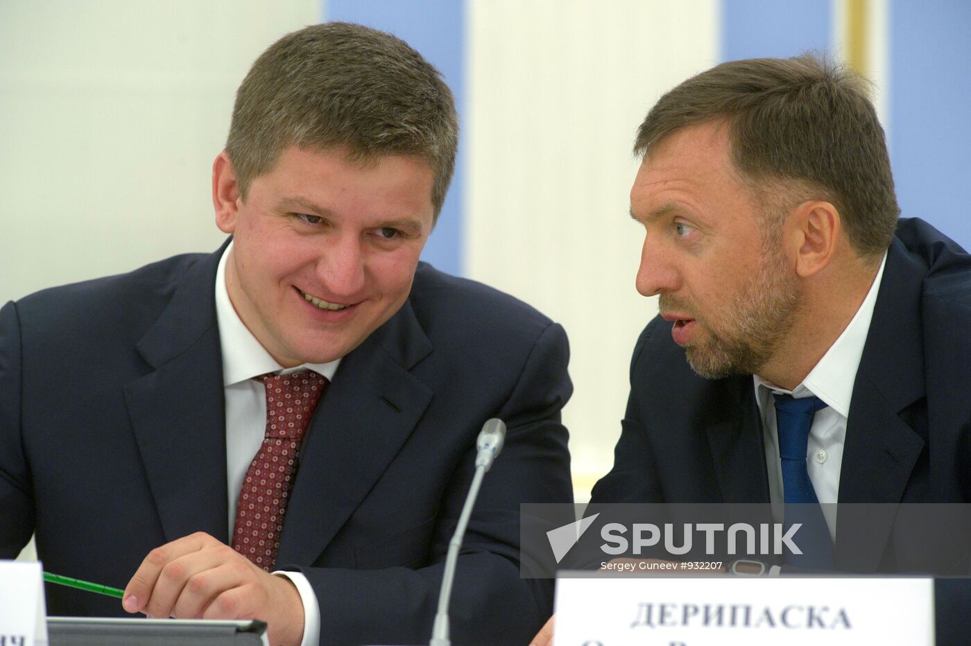Oleg Deripaska and Yevgeny Dod