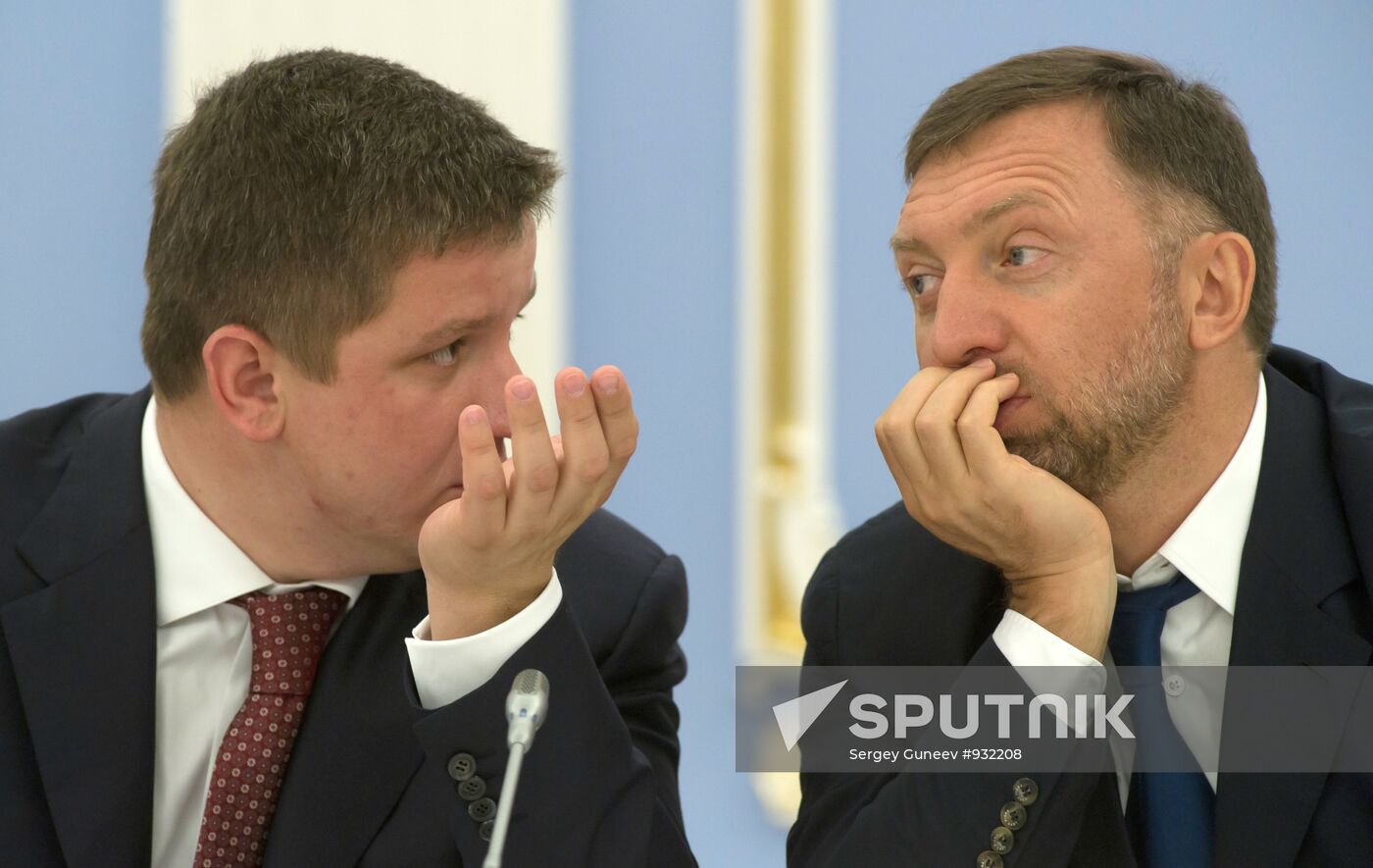 Oleg Deripaska and Yevgeny Dod