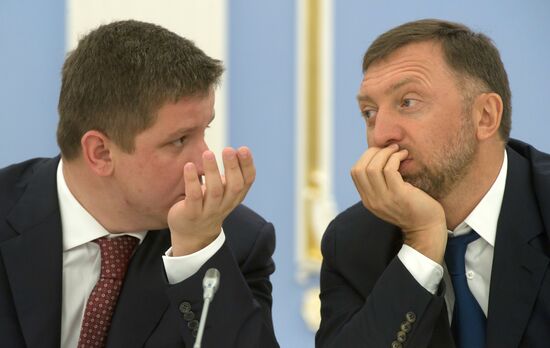 Oleg Deripaska and Yevgeny Dod