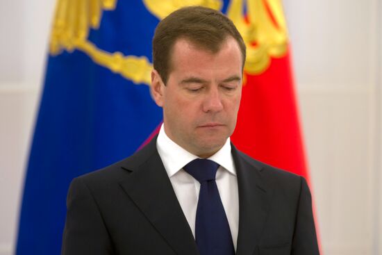 Dmitry Medvedev meets with business leaders at Gorki residence