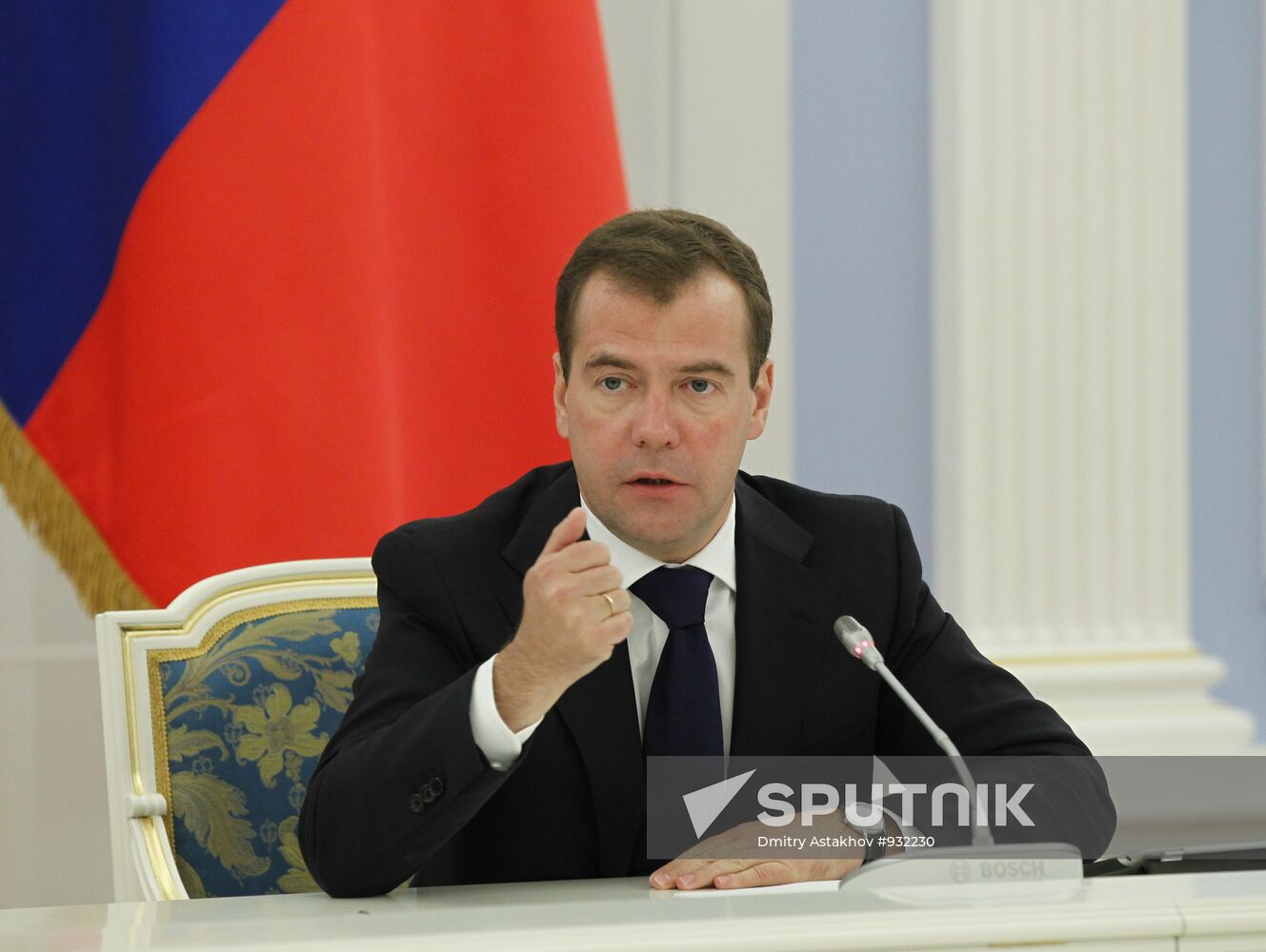 Dmitry Medvedev meets with business leaders at Gorki residence