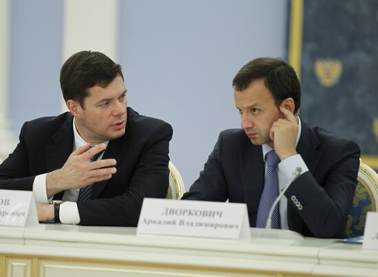 Alexei Mordashov and Arkady Dvorkovich