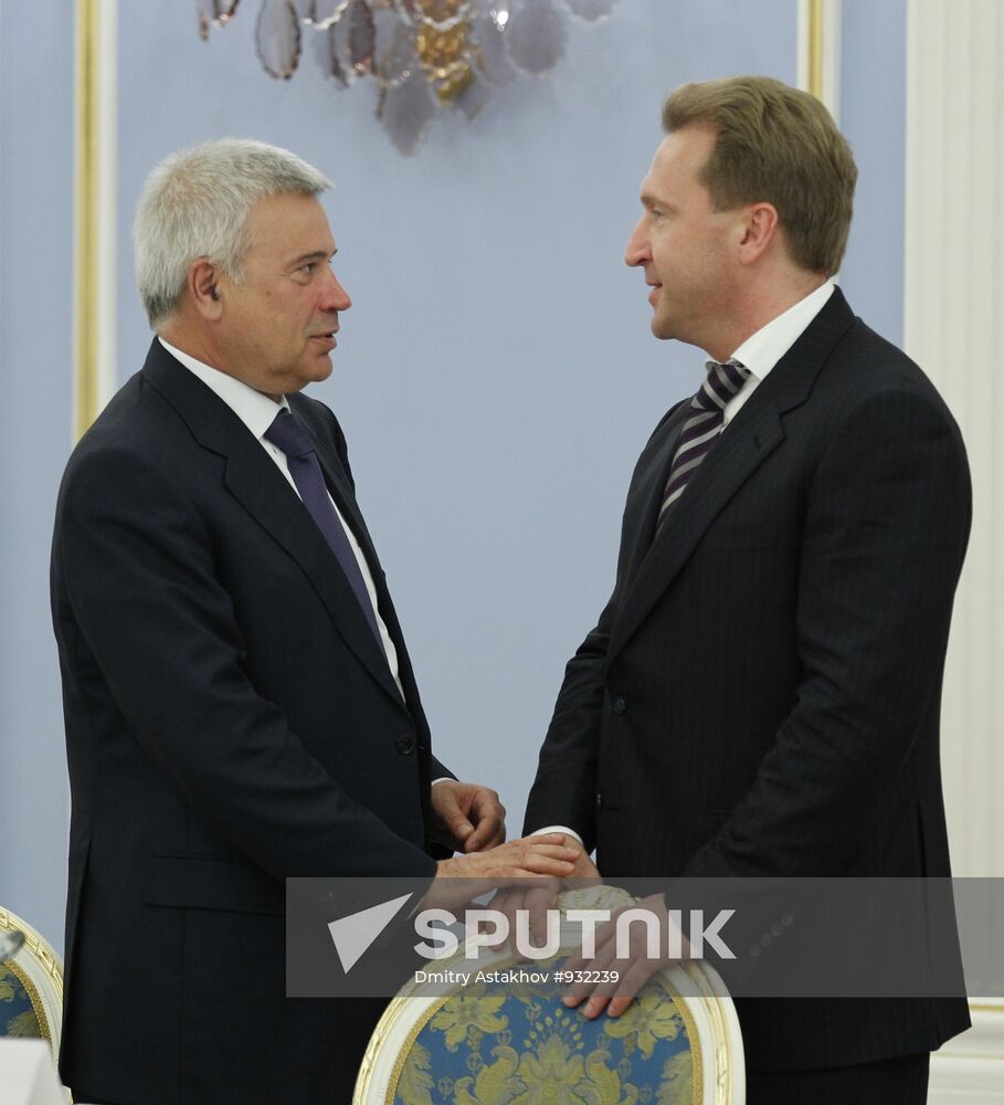Valit Alekperov and Igor Shuvalov