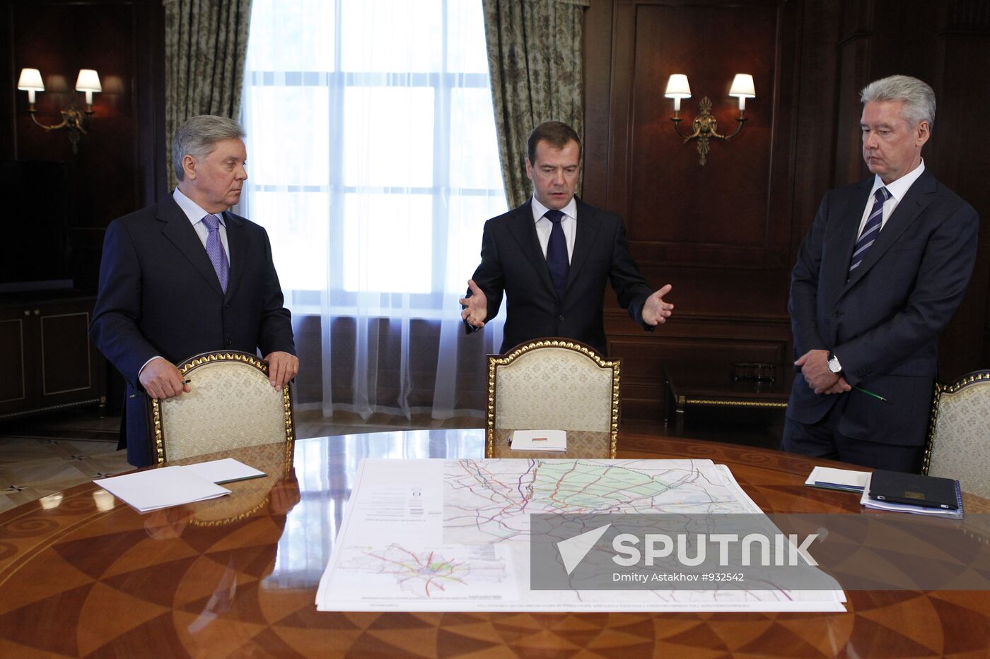 Dmitry Medvedev meets with Boris Gromov and Sergei Sobyanin