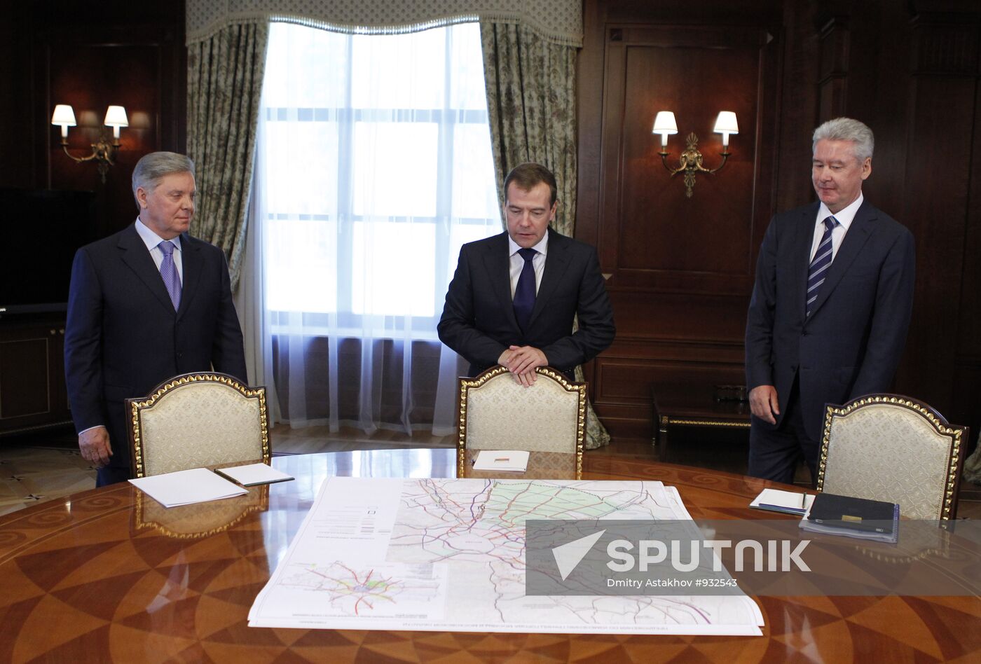 Dmitry Medvedev meets with Boris Gromov and Sergei Sobyanin
