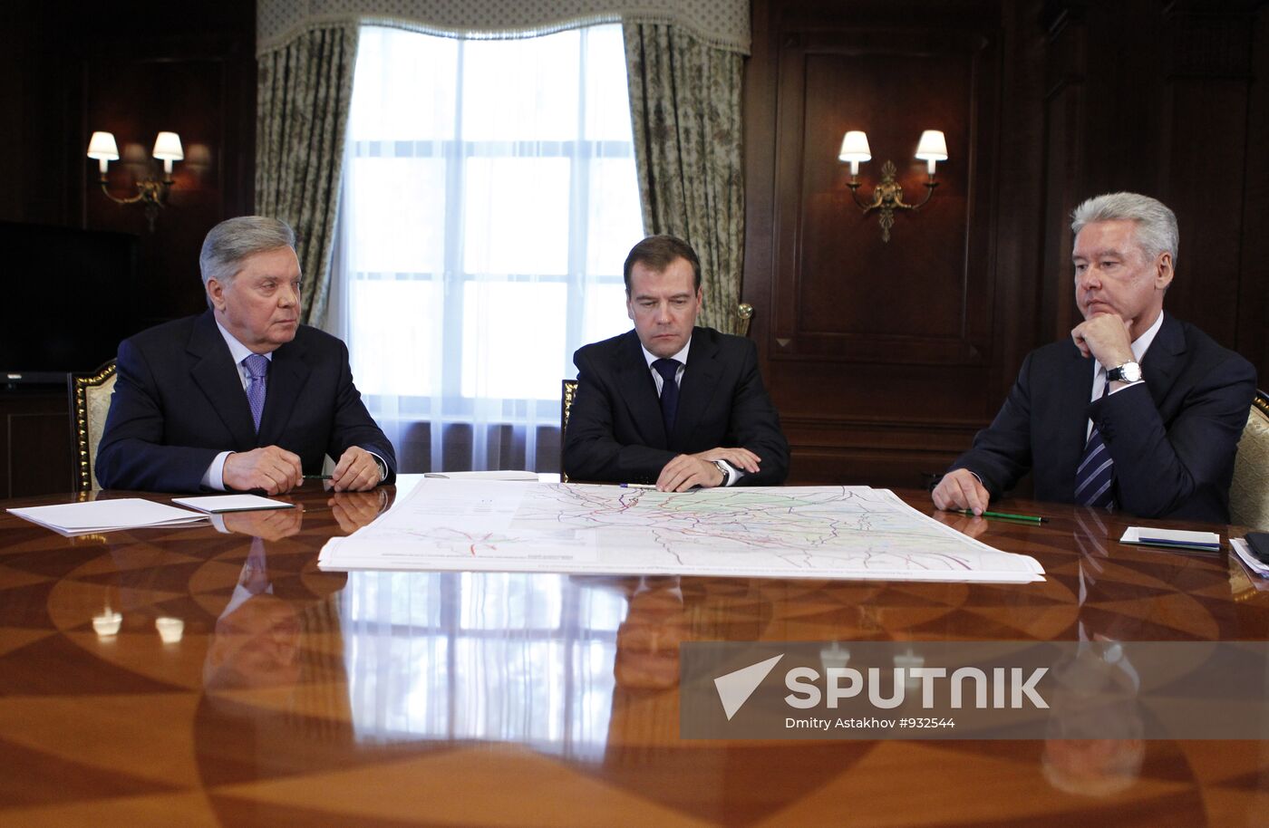 Dmitry Medvedev meets with Boris Gromov and Sergei Sobyanin