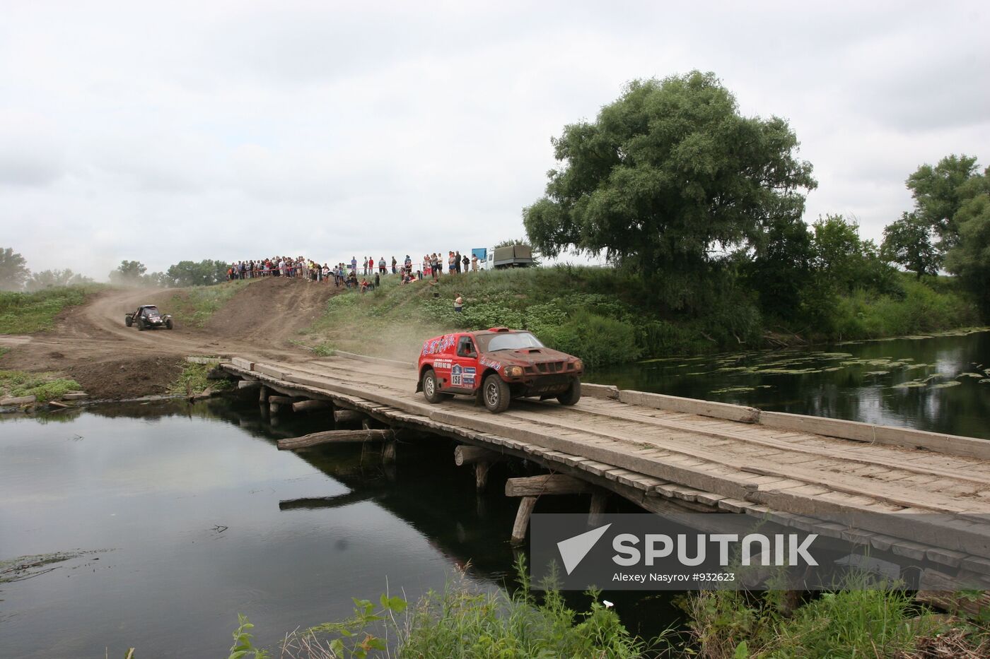 Motorsport. First stage of rally-ride "Silk Way"