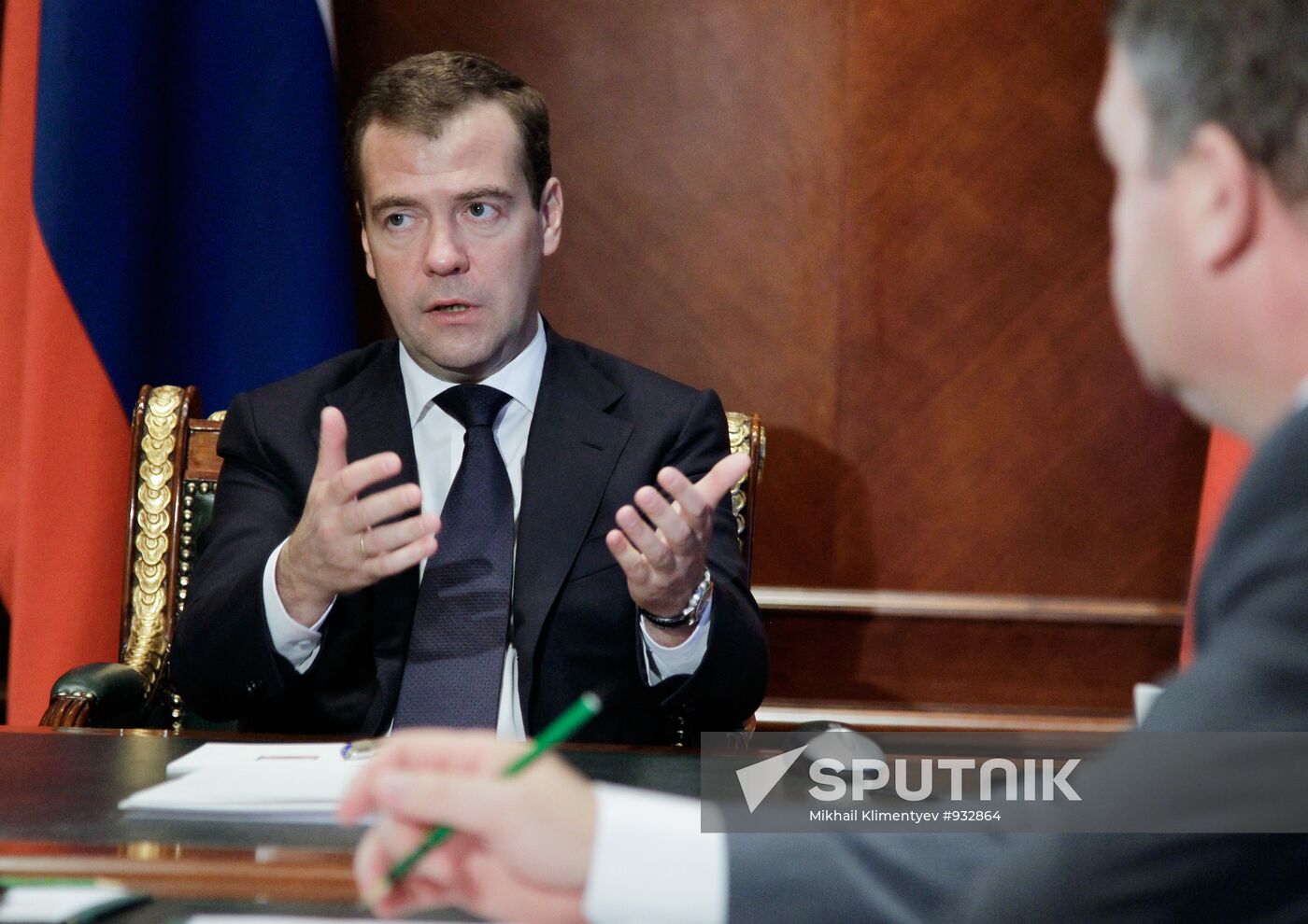 Dmitry Medvedev meets with Sergei Ivanov and Anatoly Serdyukov