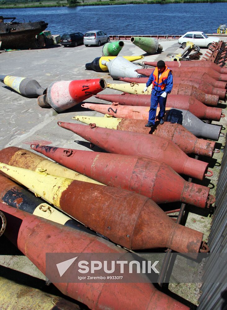 Servicing navigational equipment means