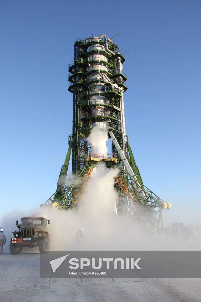 Launch of Soyuz 2.1a with Fregat upper stage