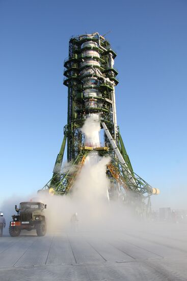 Launch of Soyuz 2.1a with Fregat upper stage