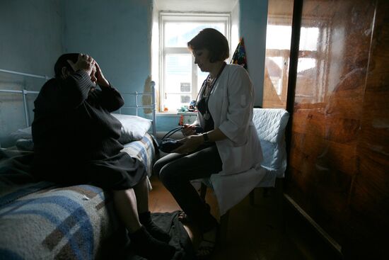 Rural ambulance station in Novosibirsk Region