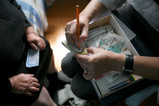 Rural ambulance station in Novosibirsk Region