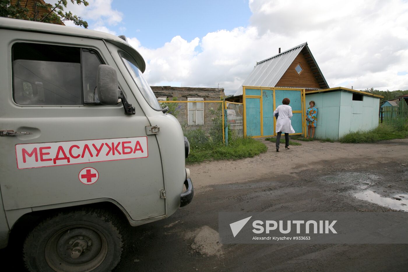 Rural ambulance station in Novosibirsk Region