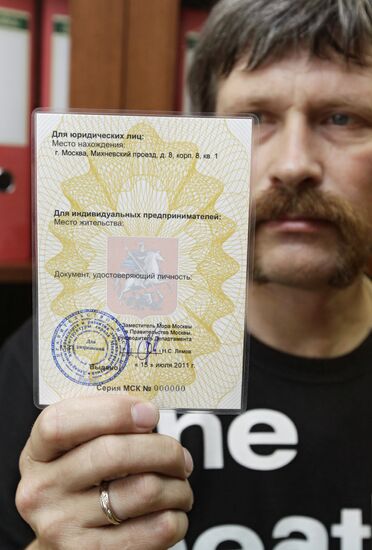 Transportation licenses granted to taxi drivers in Moscow