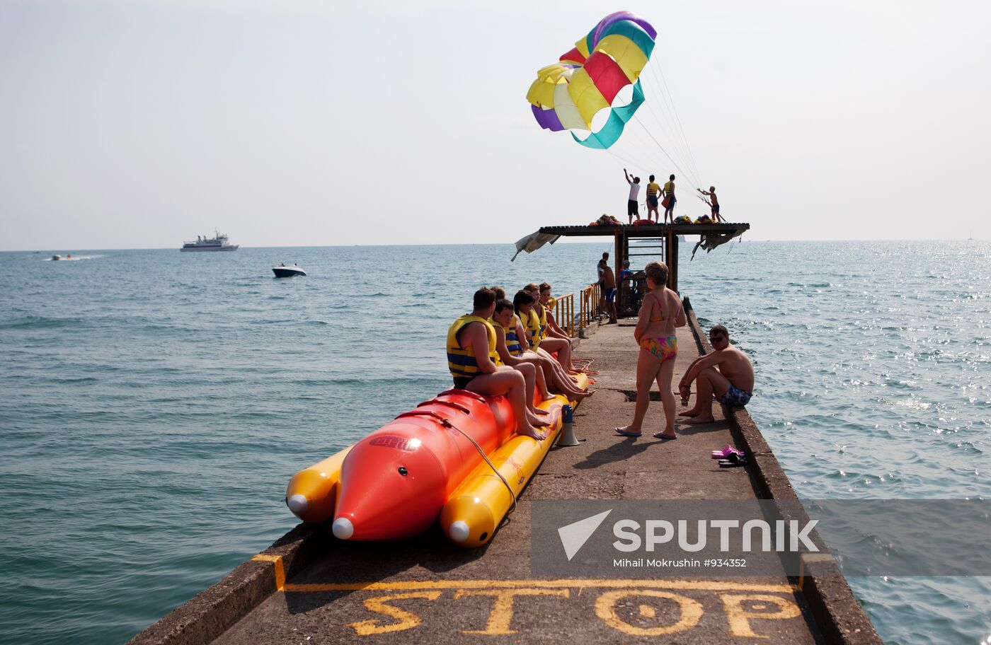 Sochi residents at rest