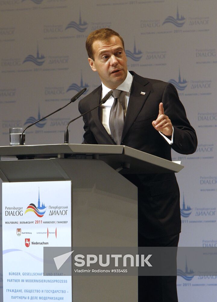 Dmitry Medvedev's visit to Hanover. Day two