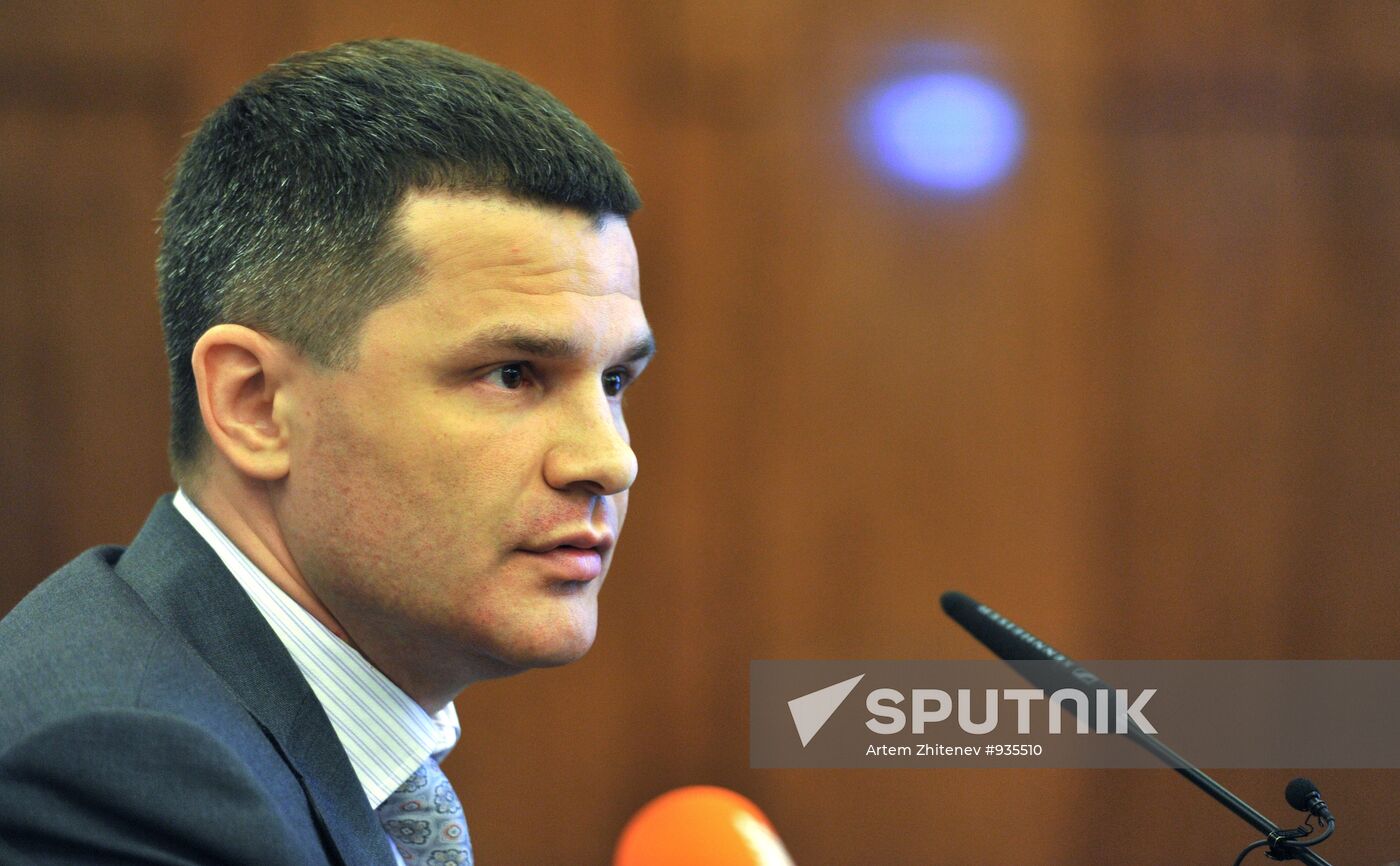 Press conference by Dmitry Kamenshchik