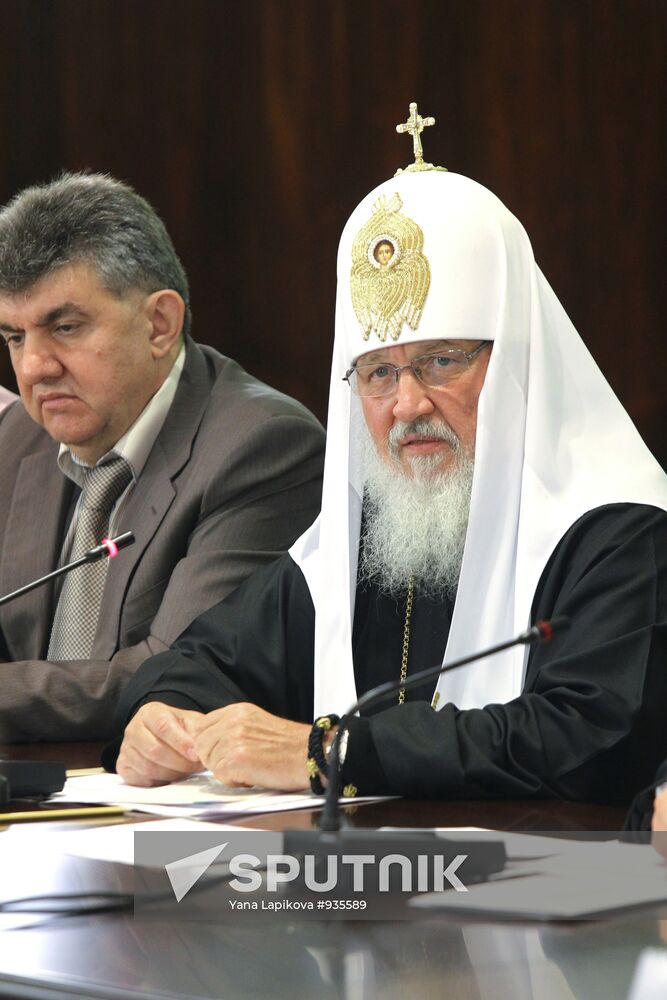 Patriarch of Moscow and All Russia Kirill and Ara Abramyan