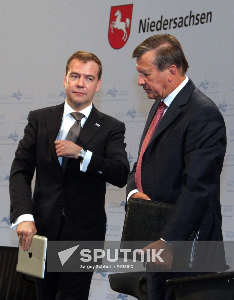 Dmitry Medvedev and Viktor Zubkov