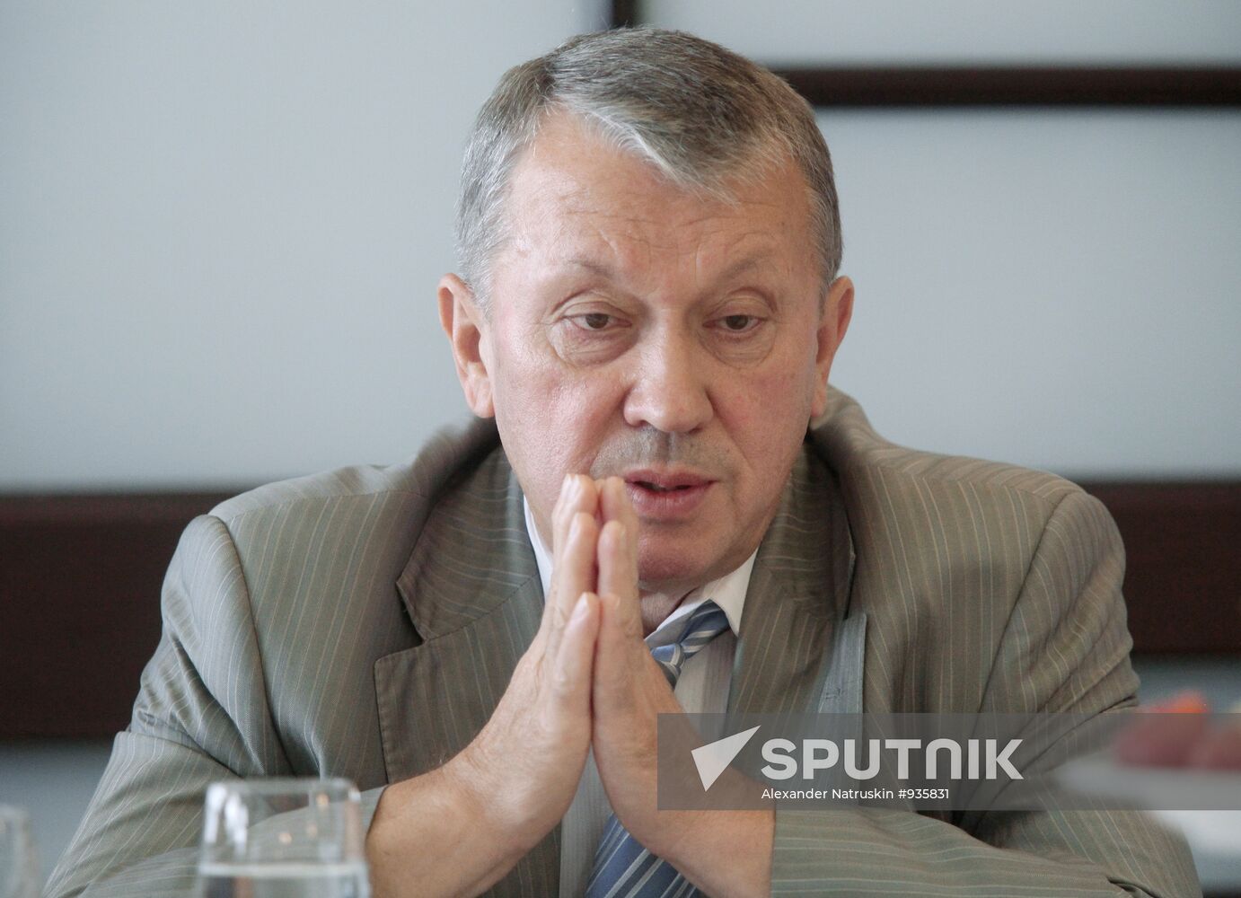 Mikhail Dmitriyev gives news conference