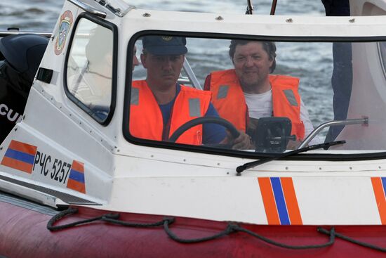 Viktor Olersky visits Bulgaria cruise boat accident site