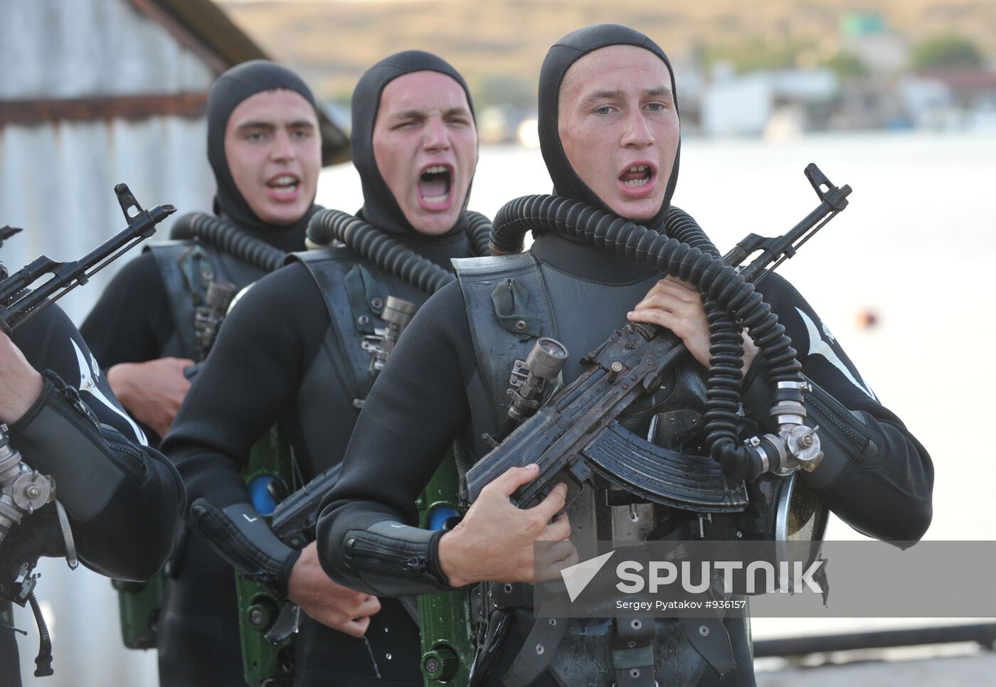 Black Sea fleet drills in Sevastopol