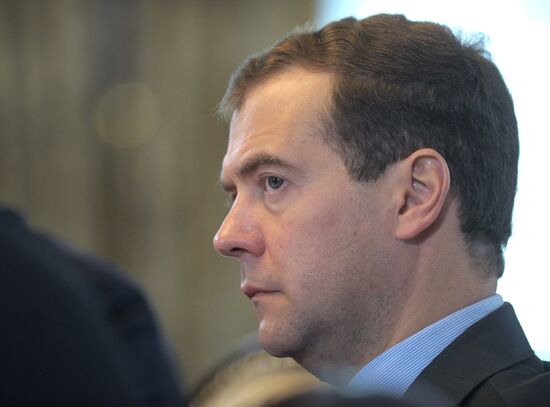 Dmitry Medvedev meets with heads of trade unions