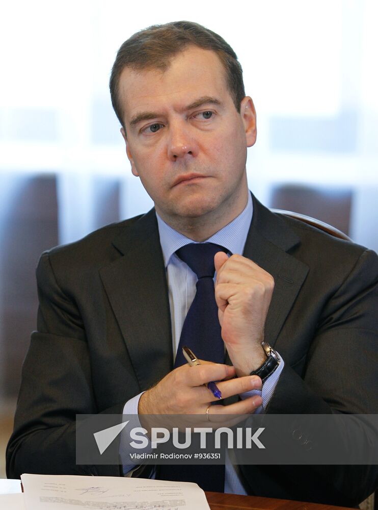Dmitry Medvedev meets with heads of trade unions