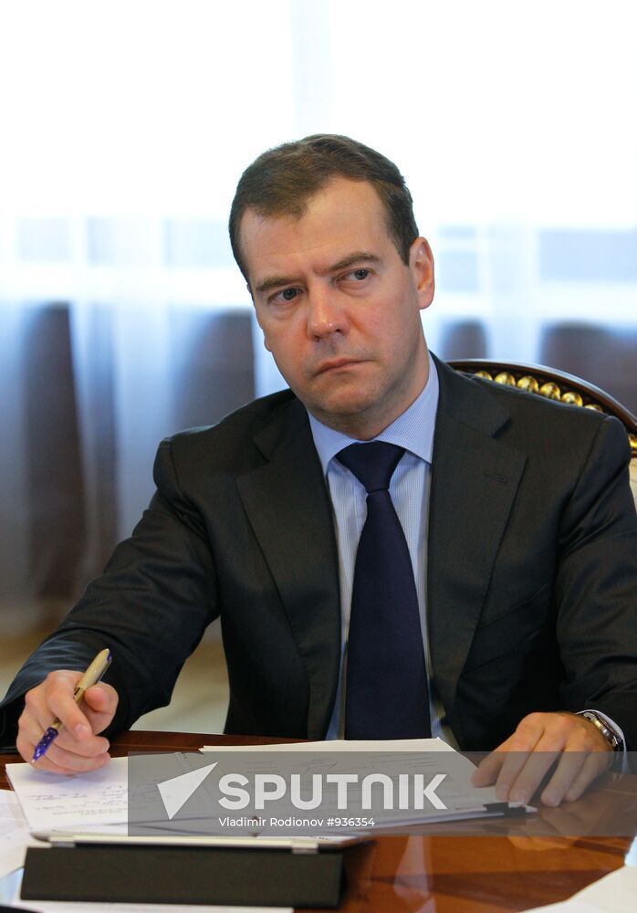 Dmitry Medvedev meets with heads of trade unions