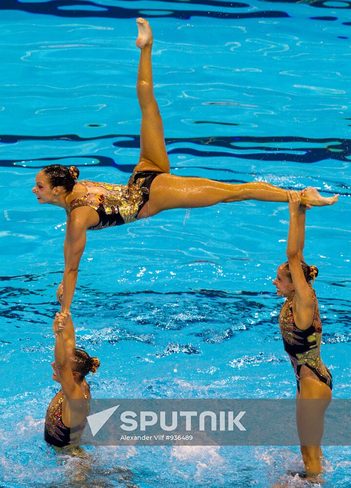 Canadian sync swimmers emerge third in team event